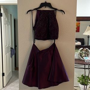 Dark purple dress